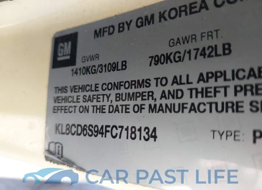 KL8CD6S94FC718134# 9