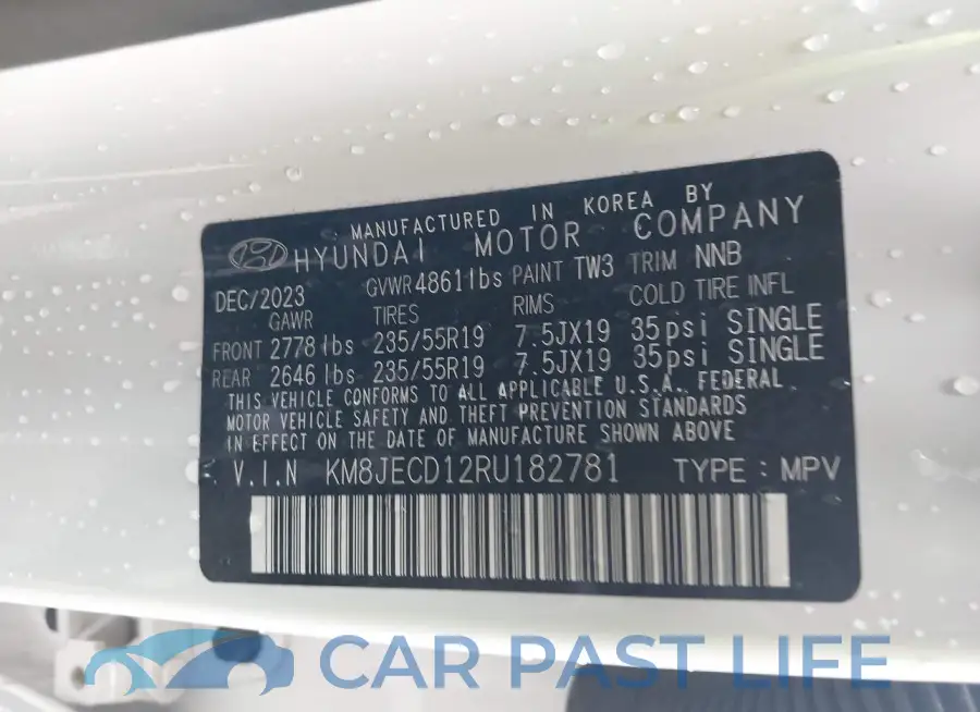 KM8JECD12RU182781# 9