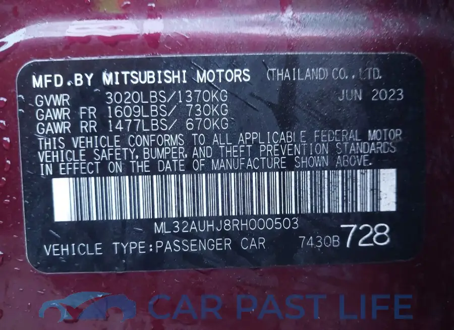 ML32AUHJ8RH000503# 9