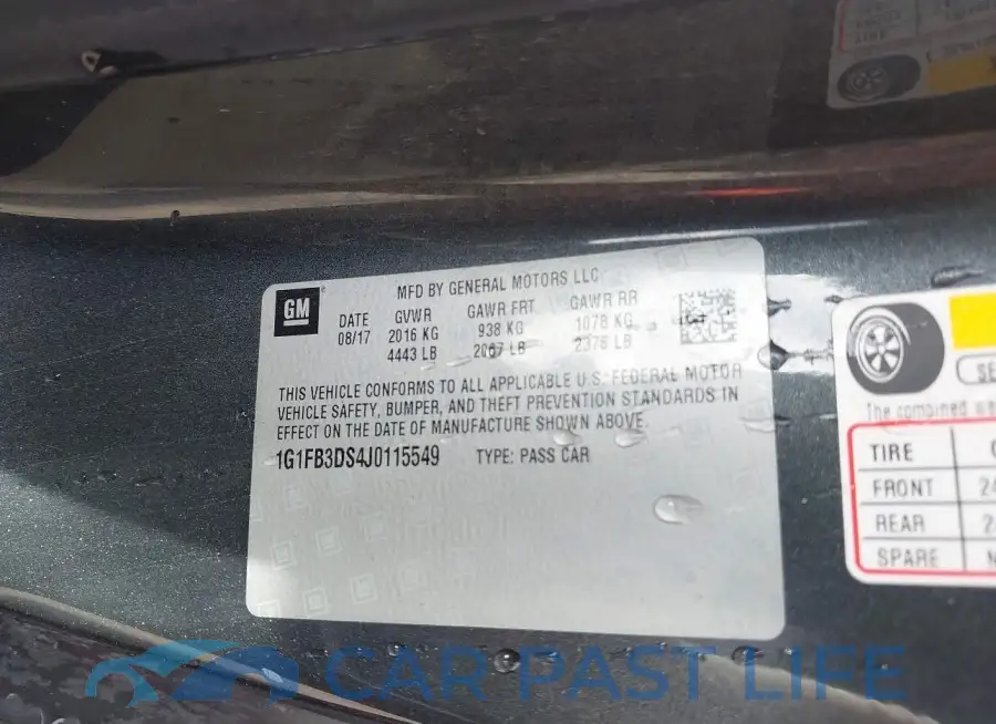1G1FB3DS4J0115549# 9