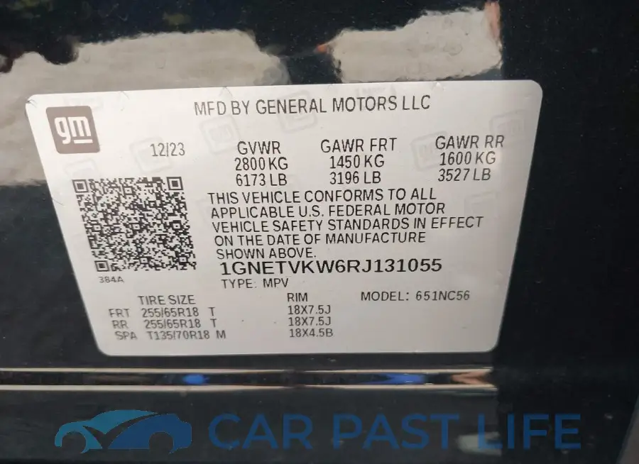 1GNETVKW6RJ131055# 9