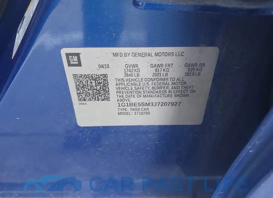 1G1BE5SM3J7207927# 9