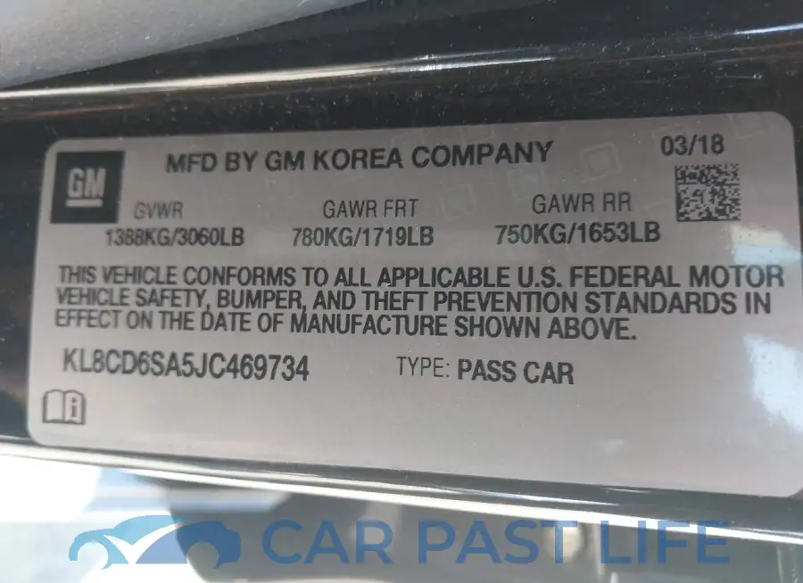 KL8CD6SA5JC469734# 9