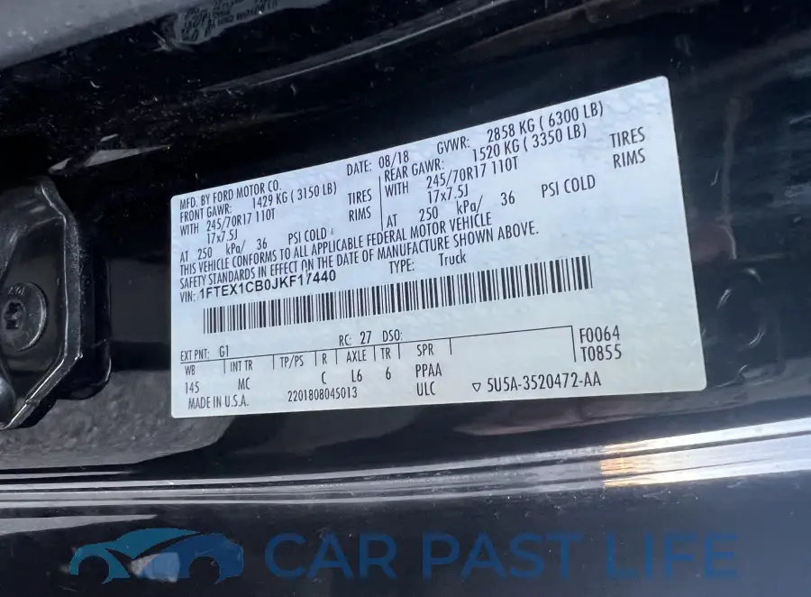 1FTEX1CB0JKF17440# 8