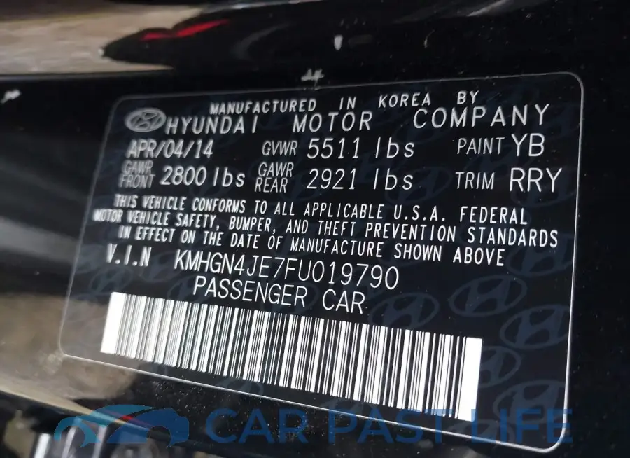 KMHGN4JE7FU019790# 9