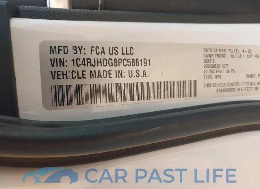 1C4RJHDG8PC586191# 9
