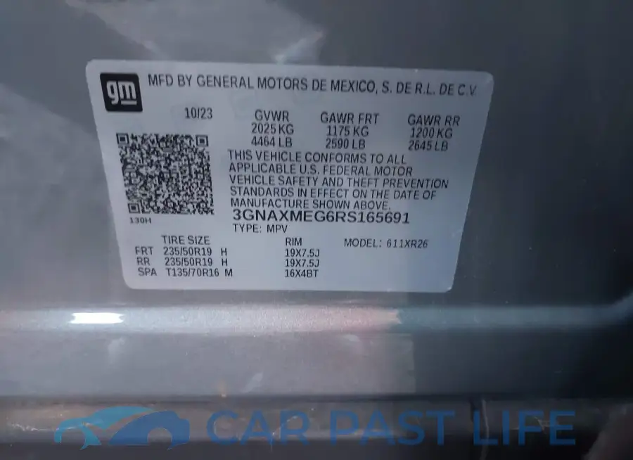 3GNAXMEG6RS165691# 9