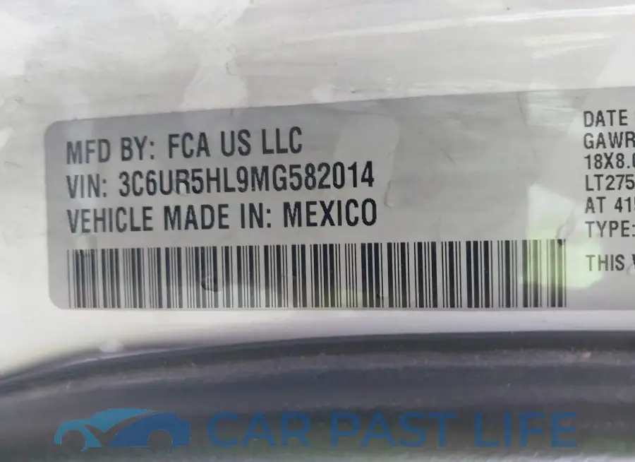 3C6UR5HL9MG582014# 9