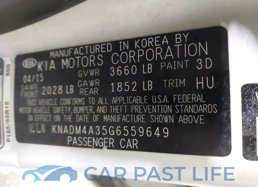 KNADM4A35G6559649# 9