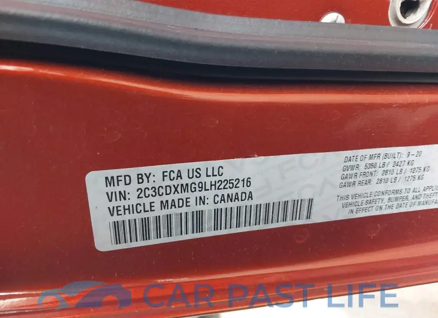2C3CDXMG9LH225216# 9