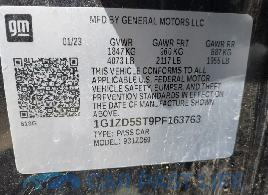 1G1ZD5ST9PF163763# 9