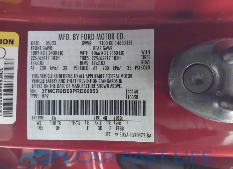 3FMCR9B69PRD66053# 9