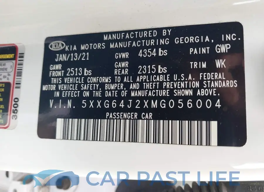 5XXG64J2XMG056004# 9