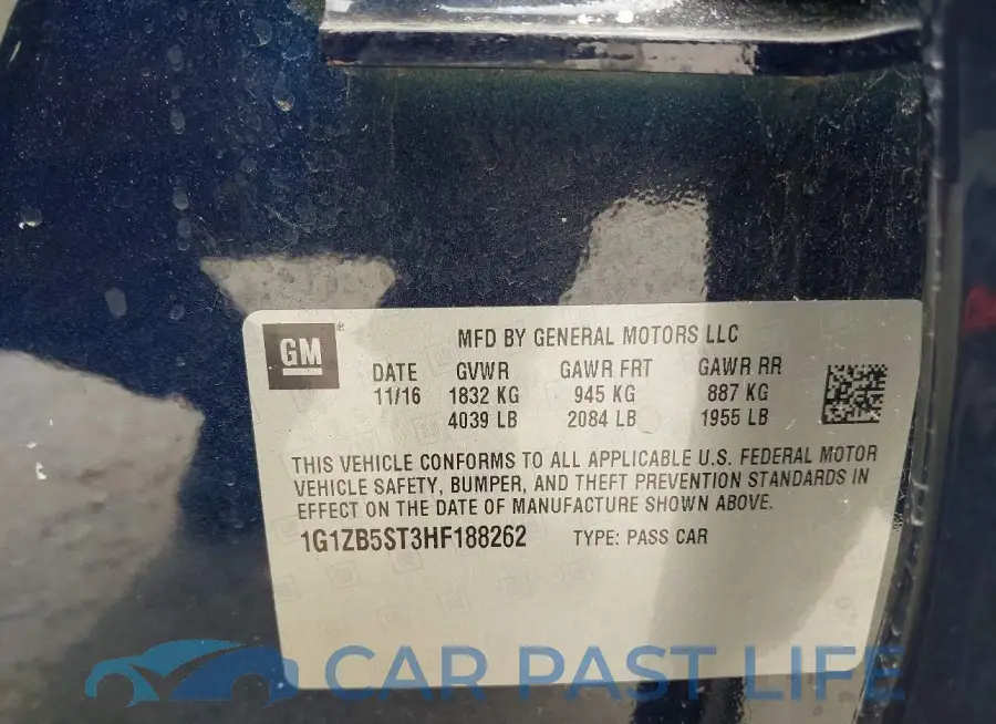 1G1ZB5ST3HF188262# 9