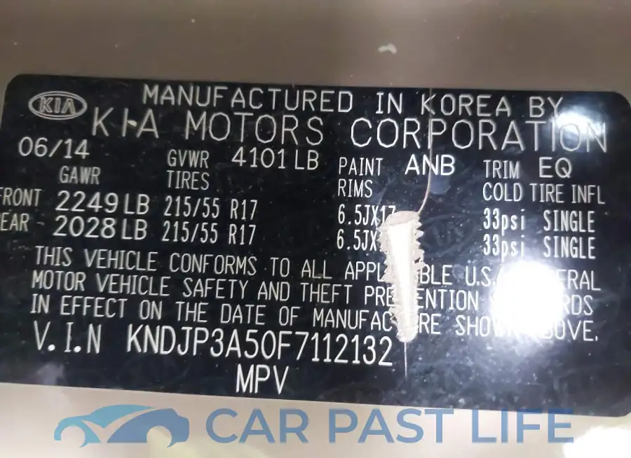 KNDJP3A50F7112132# 9