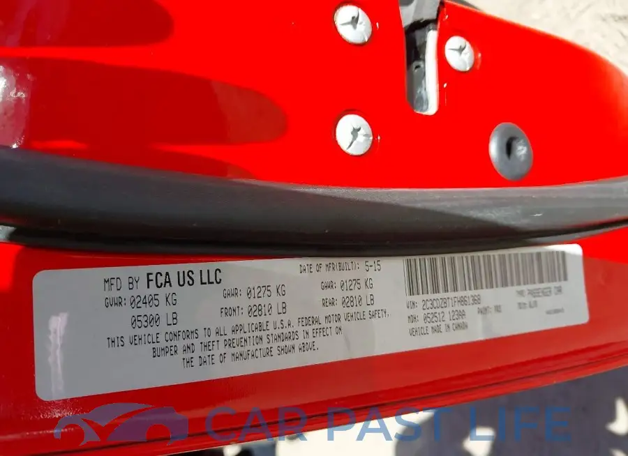 2C3CDZBT1FH861368# 9