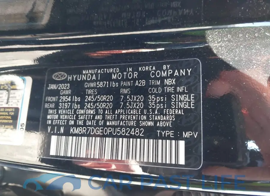 KM8R7DGE0PU582482# 9