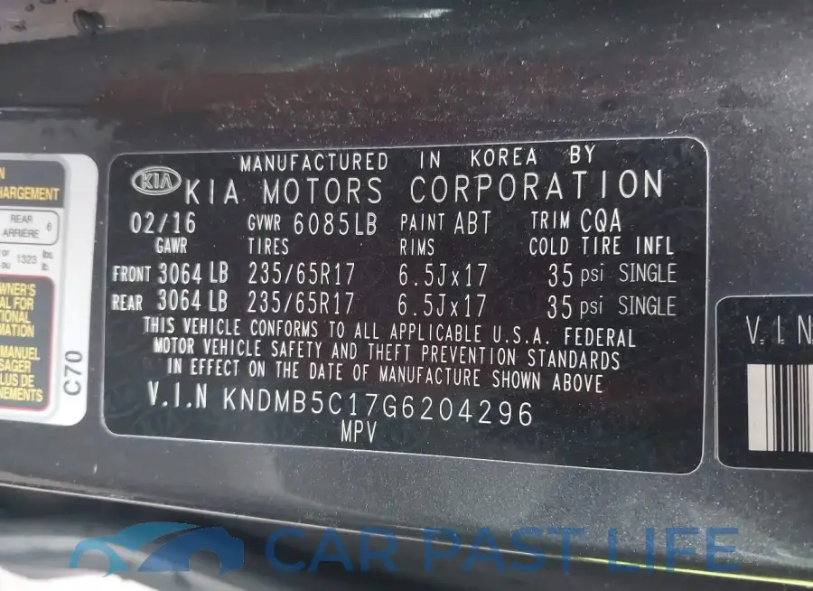 KNDMB5C17G6204296# 9