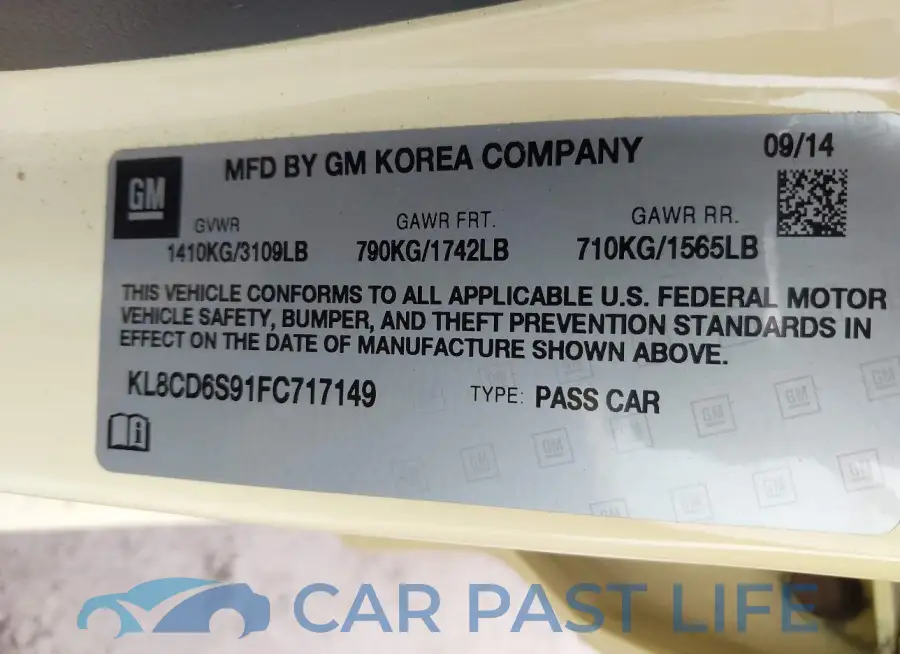 KL8CD6S91FC717149# 9