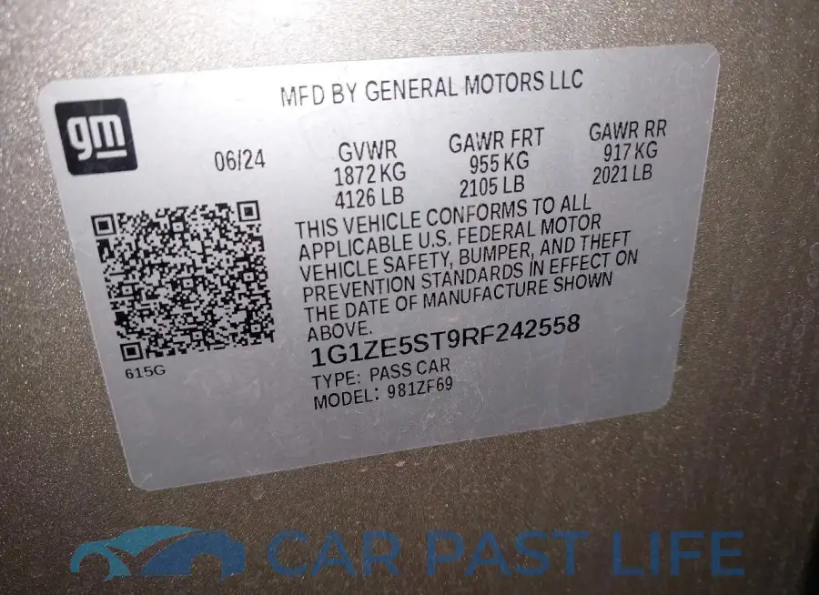 1G1ZE5ST9RF242558# 9