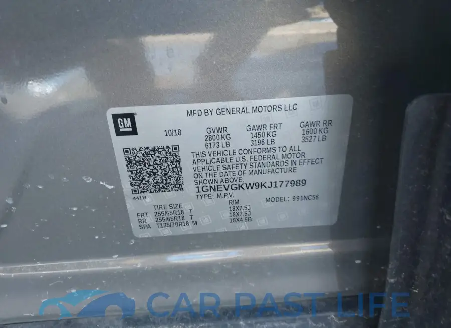 1GNEVGKW9KJ177989# 9