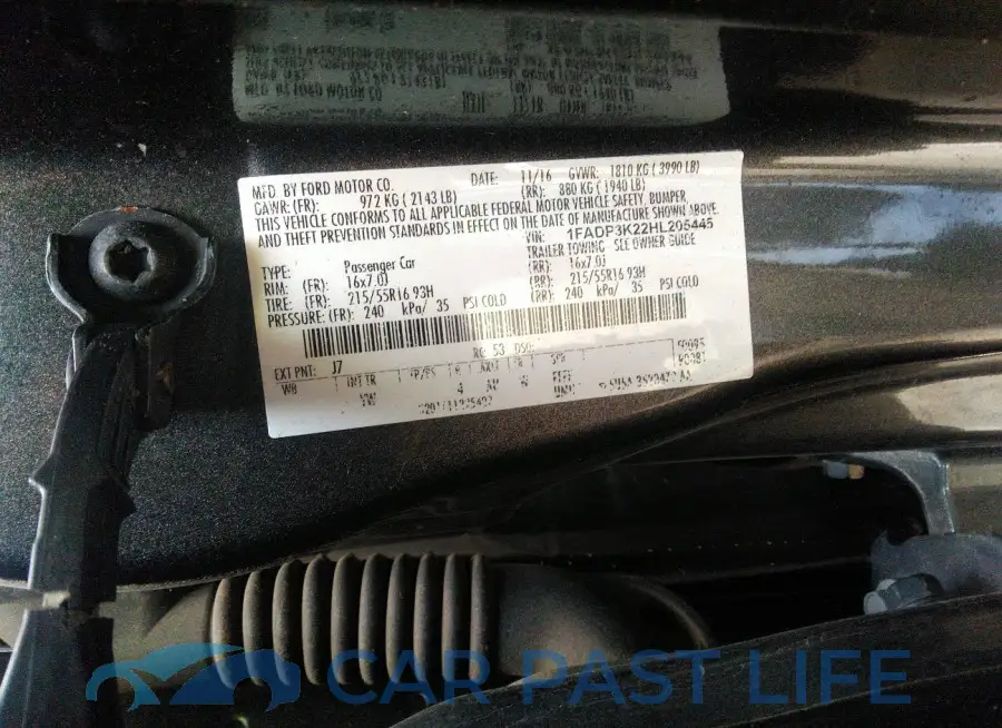 1FADP3K22HL205445# 9