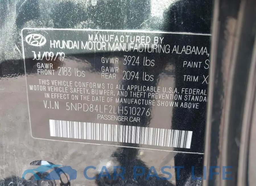 5NPD84LF2LH510276# 9