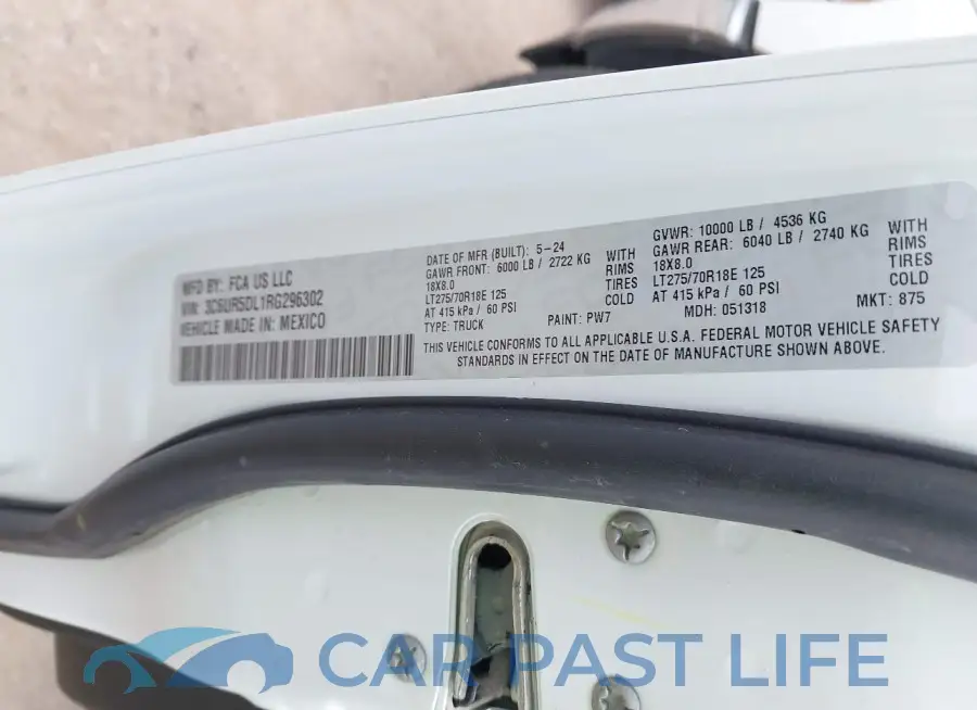 3C6UR5DL1RG296302# 9