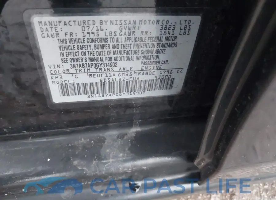 3N1AB7AP0GY314902# 9