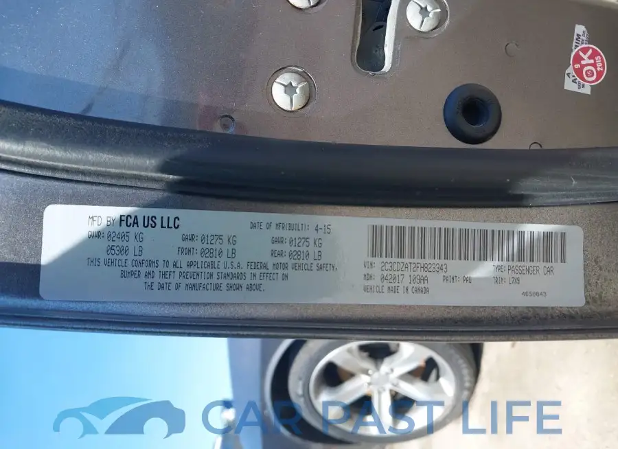 2C3CDZAT2FH823343# 9