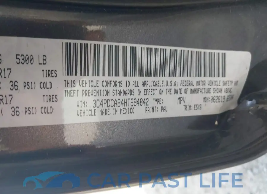3C4PDCAB4HT694842# 9