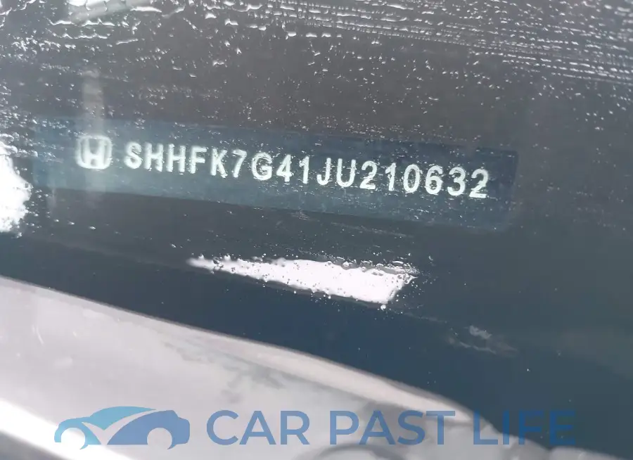 SHHFK7G41JU210632# 9