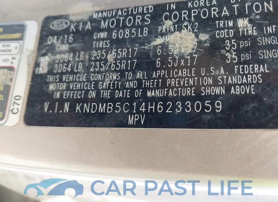 KNDMB5C14H6233059# 9