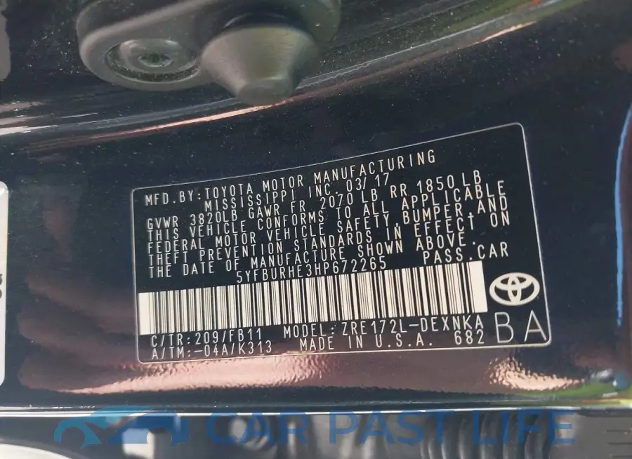 5YFBURHE3HP672265# 9