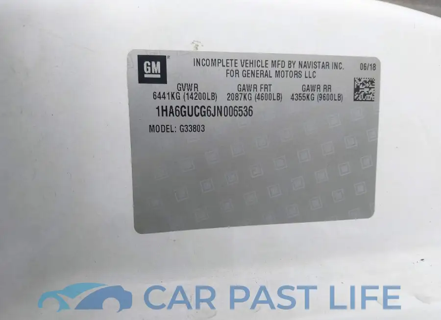 1HA6GUCG6JN006536# 8