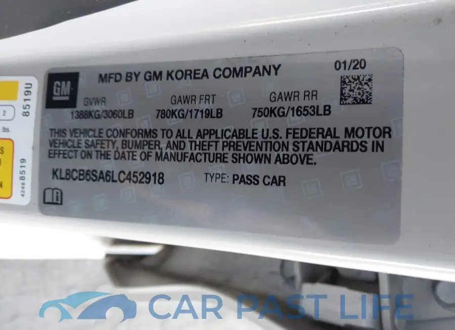 KL8CB6SA6LC452918# 9