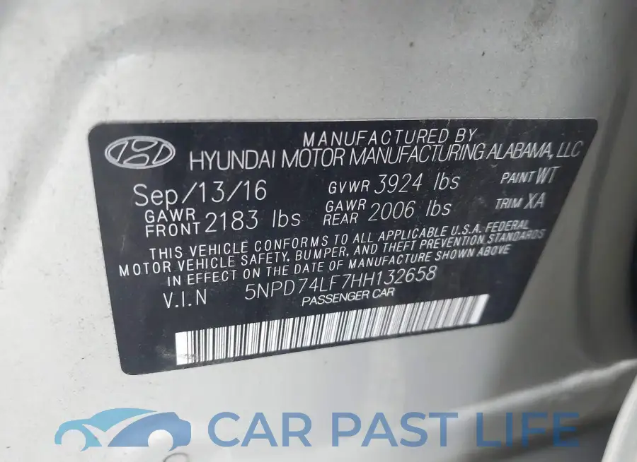 5NPD74LF7HH132658# 9