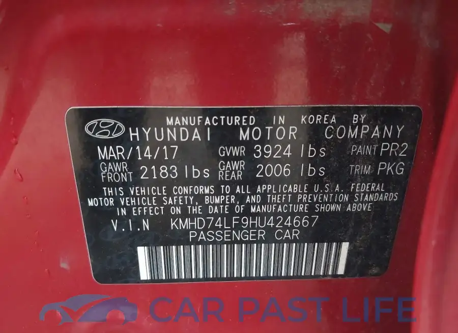 KMHD74LF9HU424667# 9