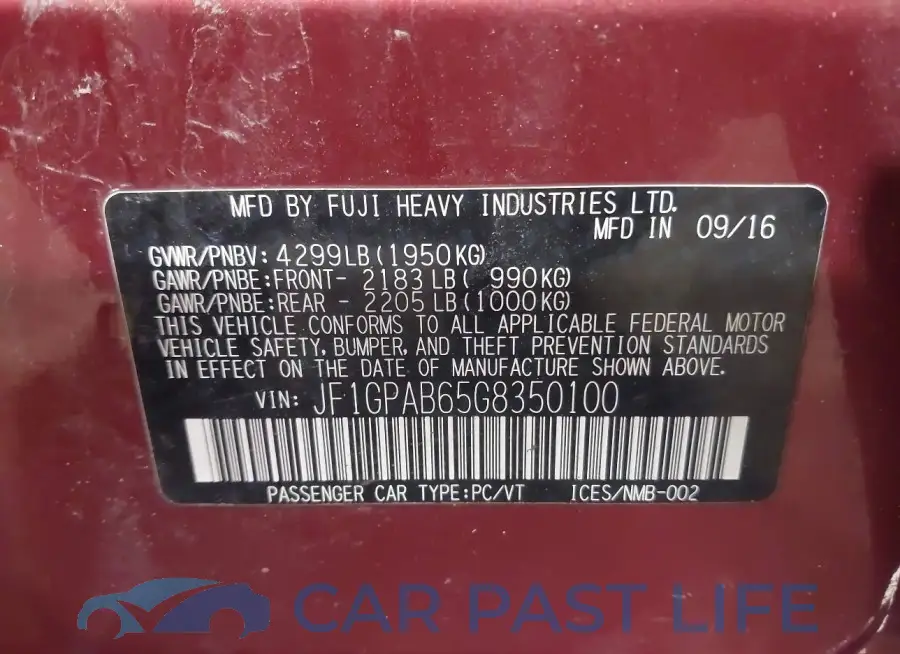 JF1GPAB65G8350100# 9