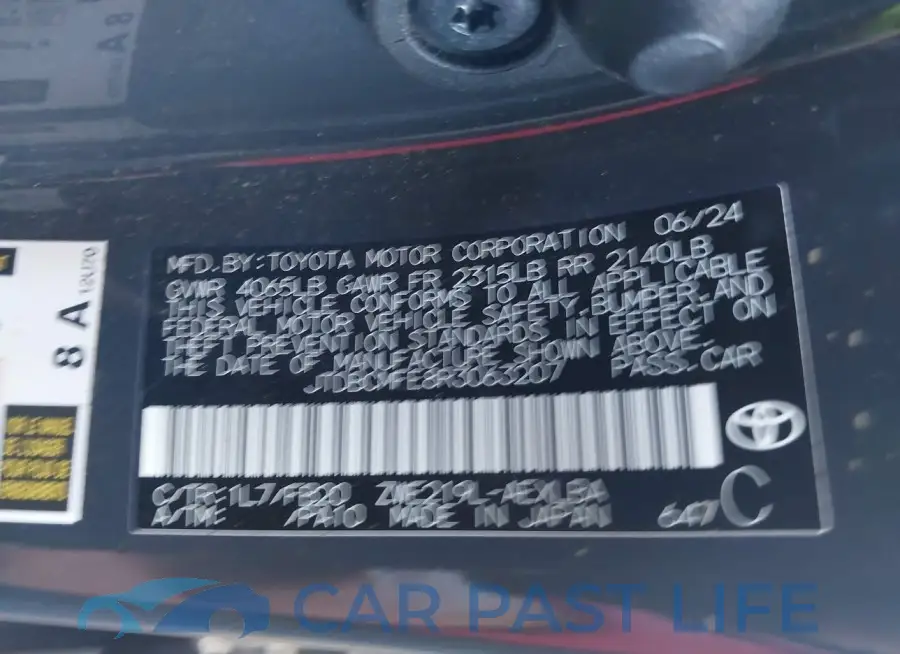 JTDBCMFE8R3063207# 9