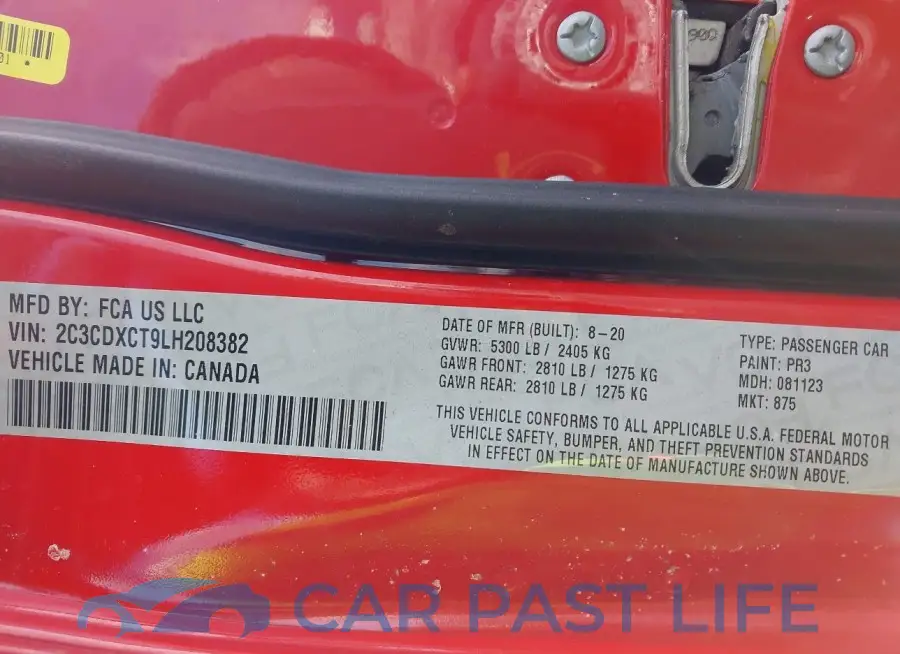 2C3CDXCT9LH208382# 9