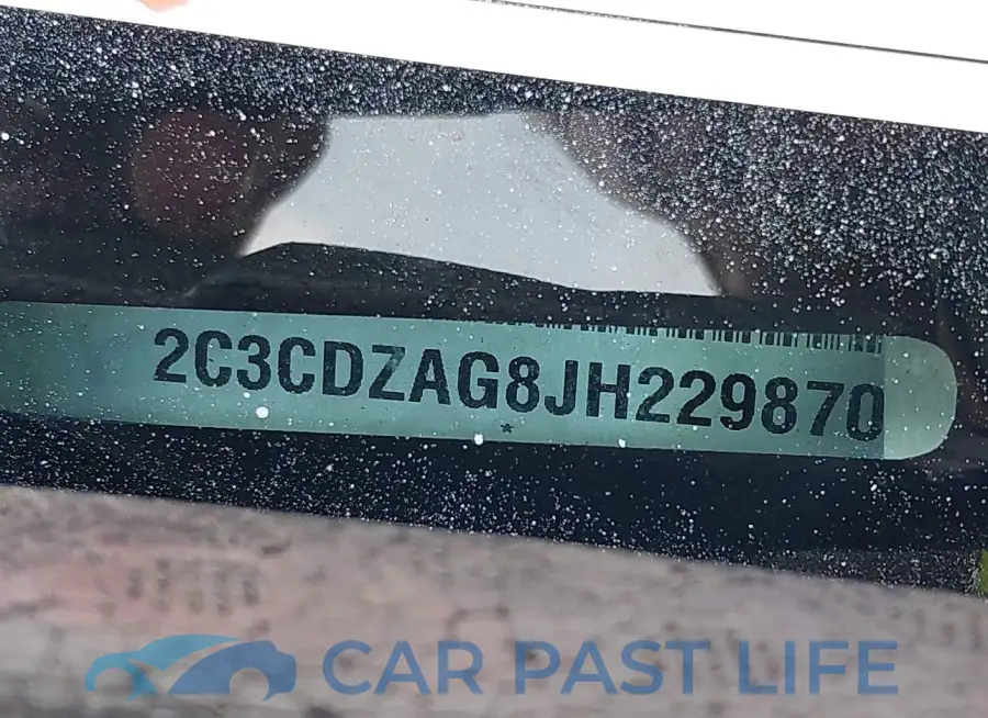 2C3CDZAG8JH229870# 9
