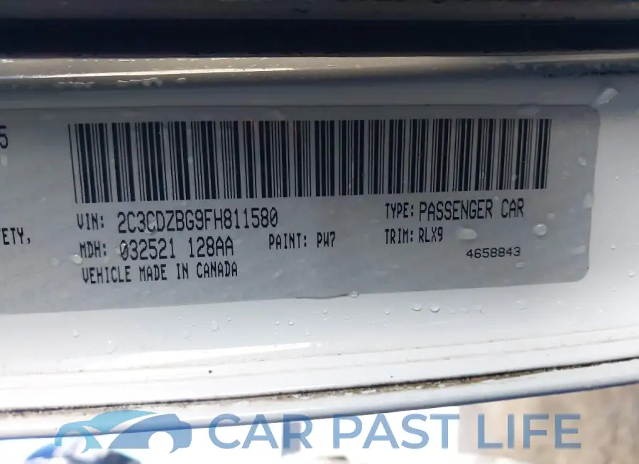2C3CDZBG9FH811580# 9