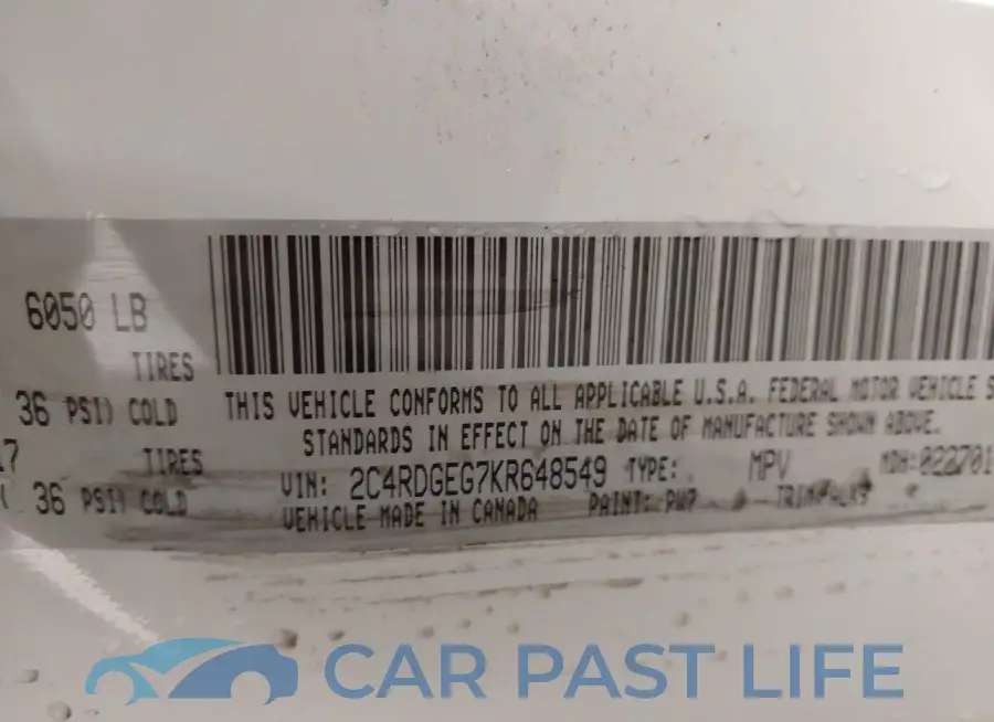 2C4RDGEG7KR648549# 9