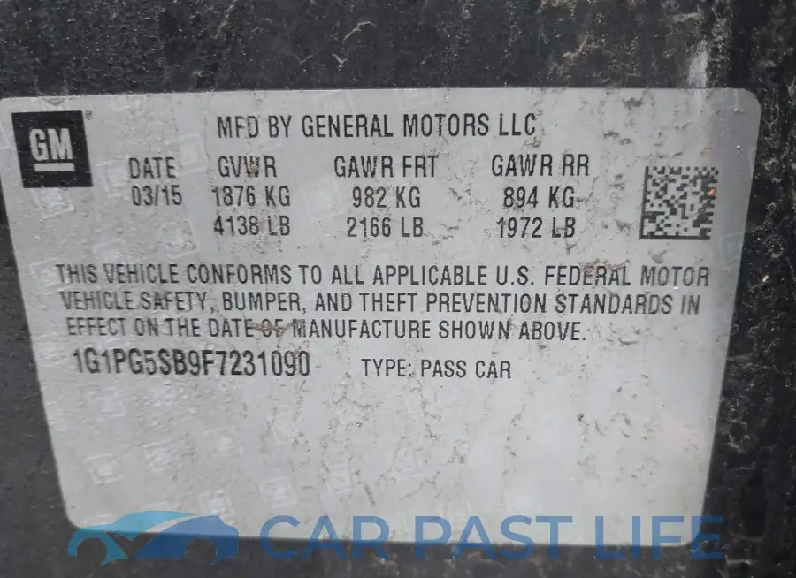 1G1PG5SB9F7231090# 9