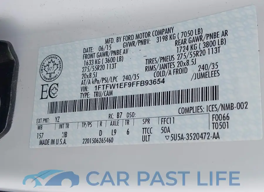1FTFW1EF9FFB93654# 9