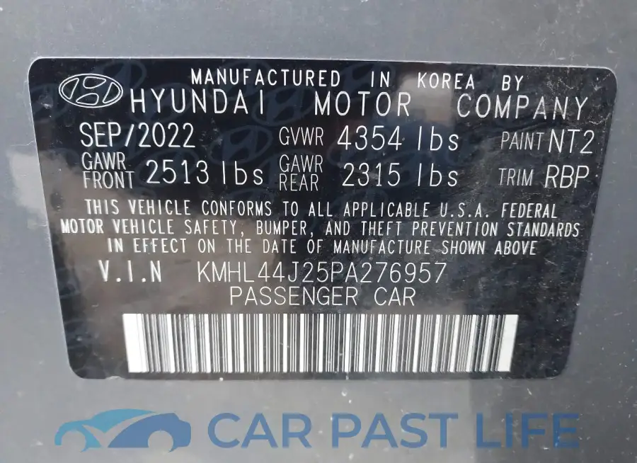 KMHL44J25PA276957# 9