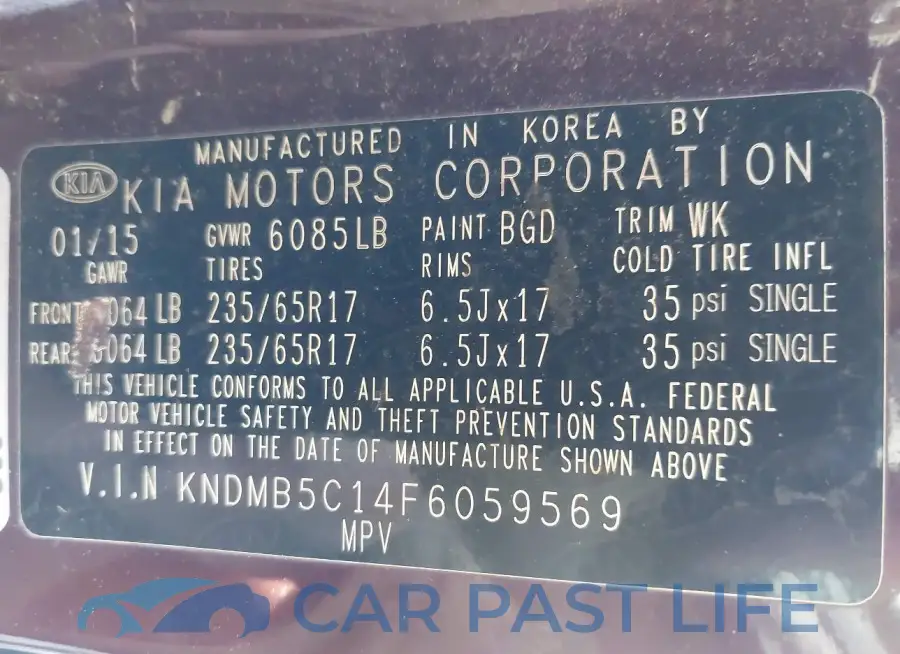 KNDMB5C14F6059569# 9