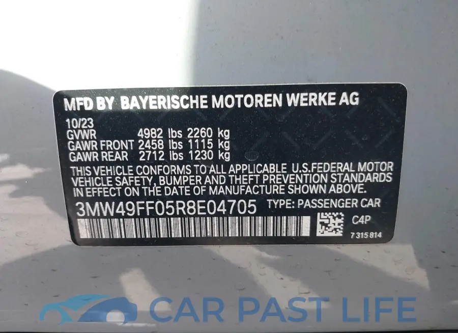 3MW49FF05R8E04705# 9