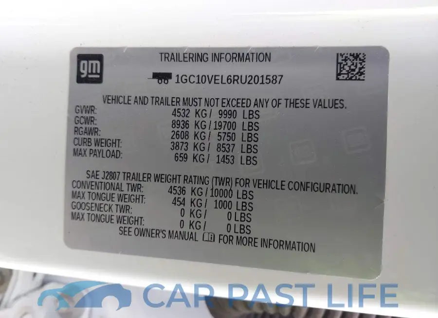 1GC10VEL6RU201587# 9